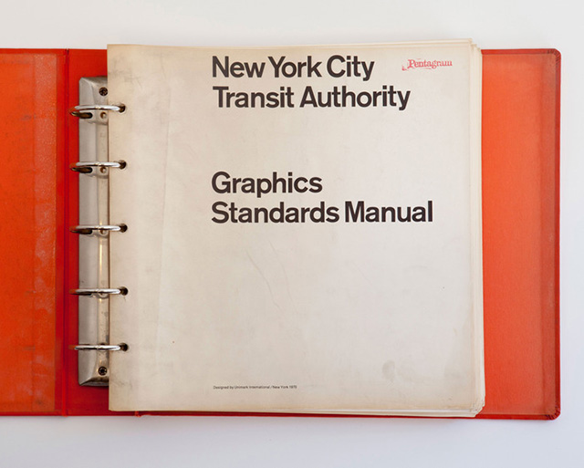 Charte graphique signalétique métro New-York
